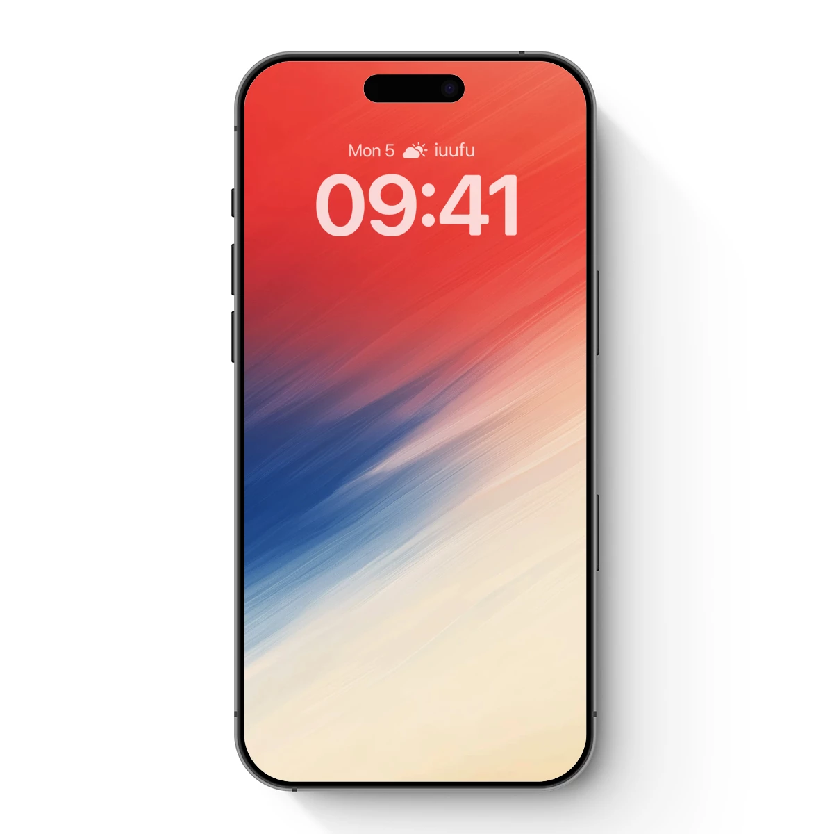 Diagonal Harmony: Red, Blue, and Cream Gradient