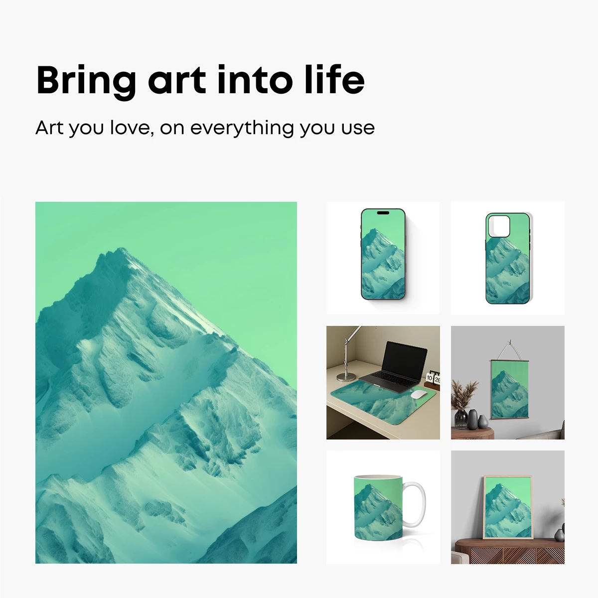 Mint-Tinted Mountain Majesty - Image 2