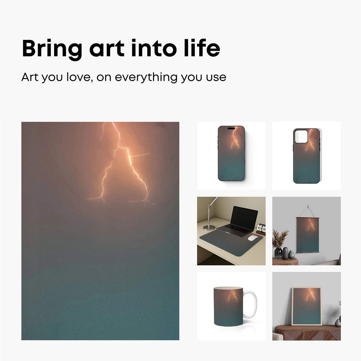 Electric Sky: Lightning's Dance in Twilight - Image 2