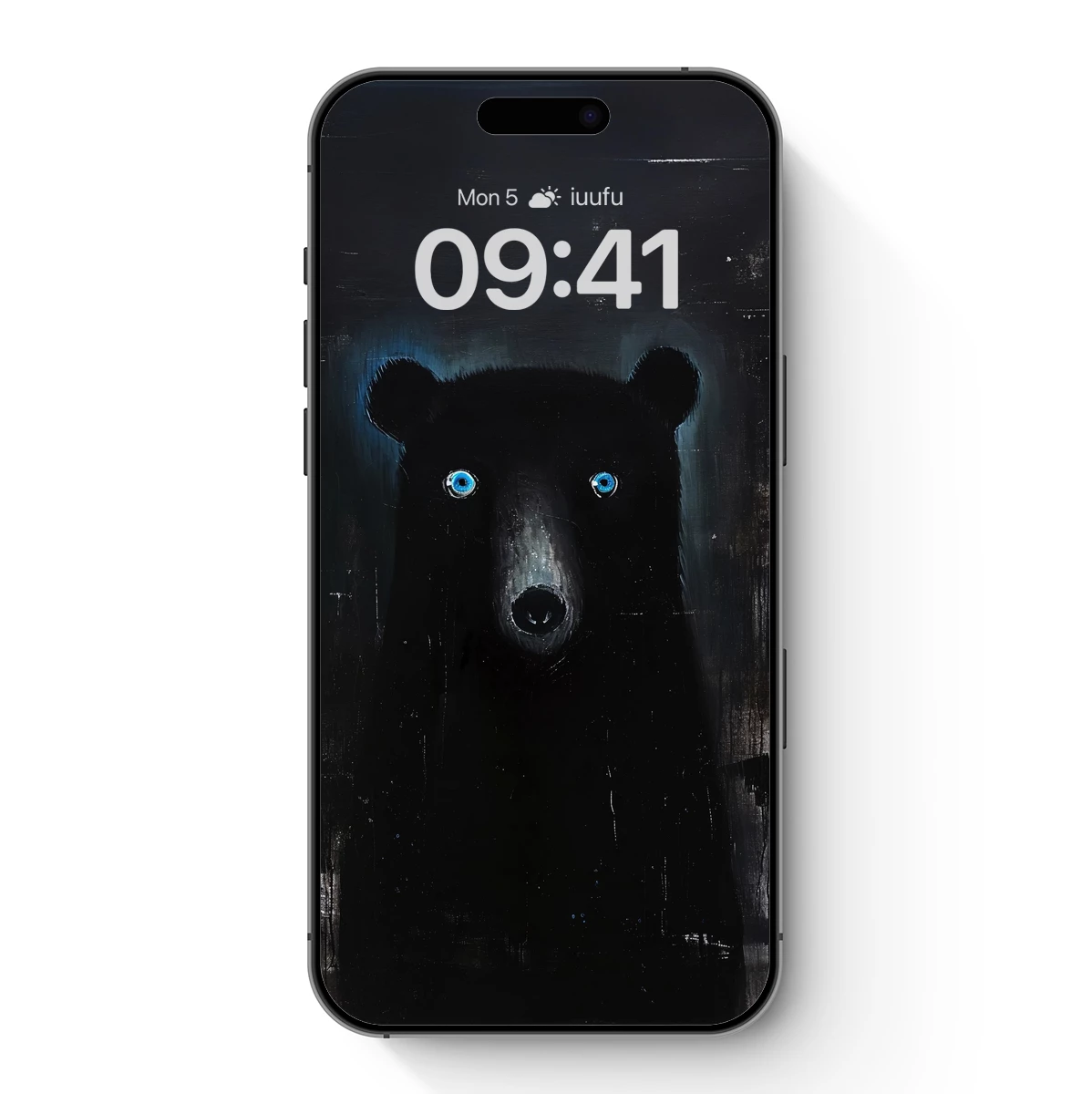 Glowing Eyes in the Dark: Mysterious Bear Portrait Glowing Eyes in the Dark: Mysterious Bear Portrait