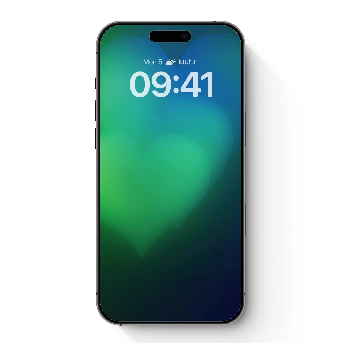 Ethereal Heart Glow: A Symphony of Blues and Greens