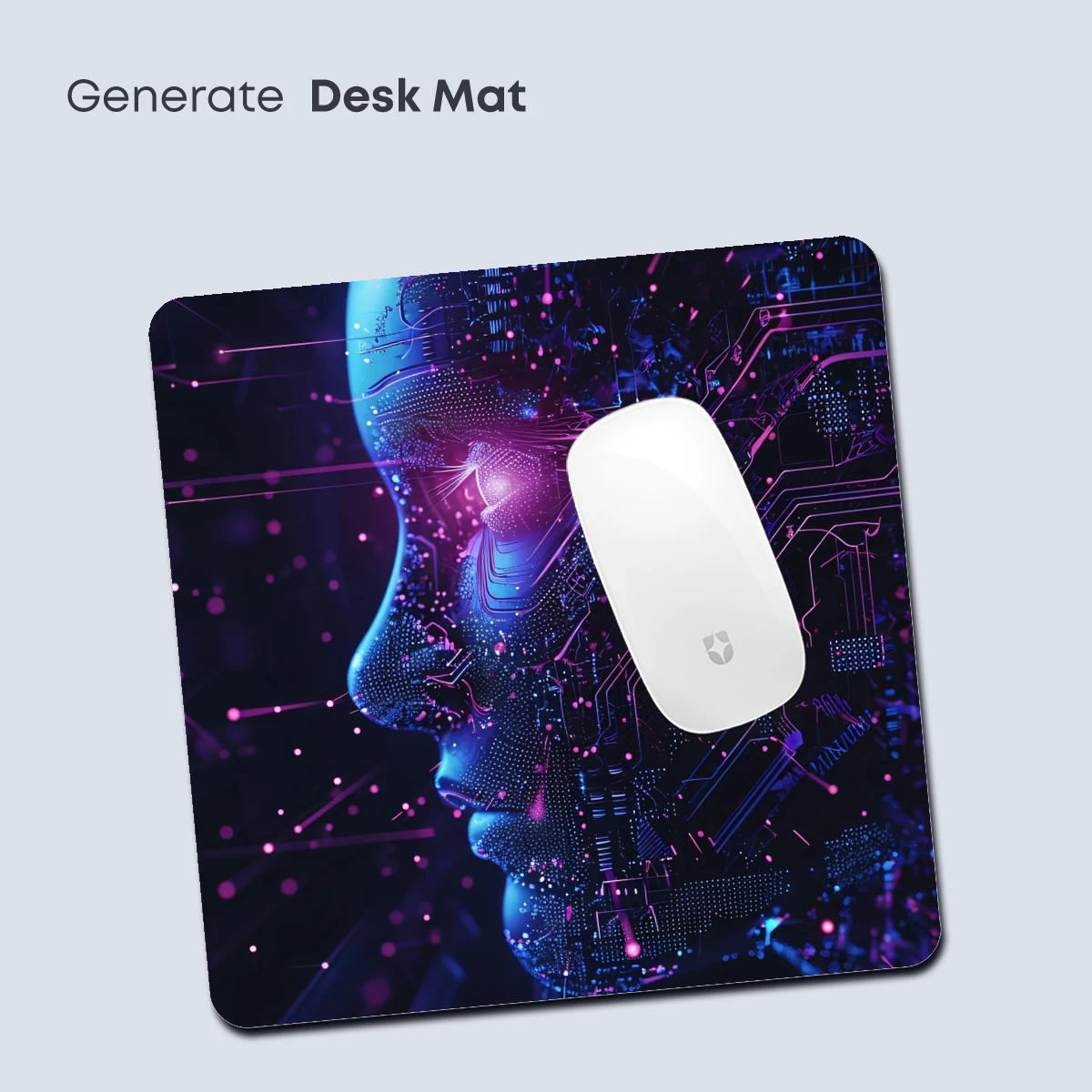 Cybernetic Vision: Futuristic Face in Neon Circuitry - Image 4