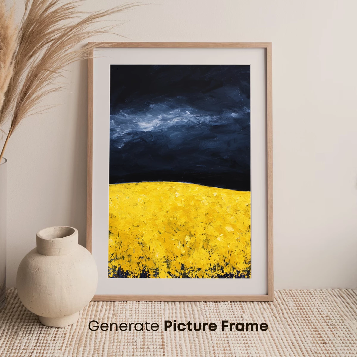 Golden Fields Under Midnight Sky - Image 7