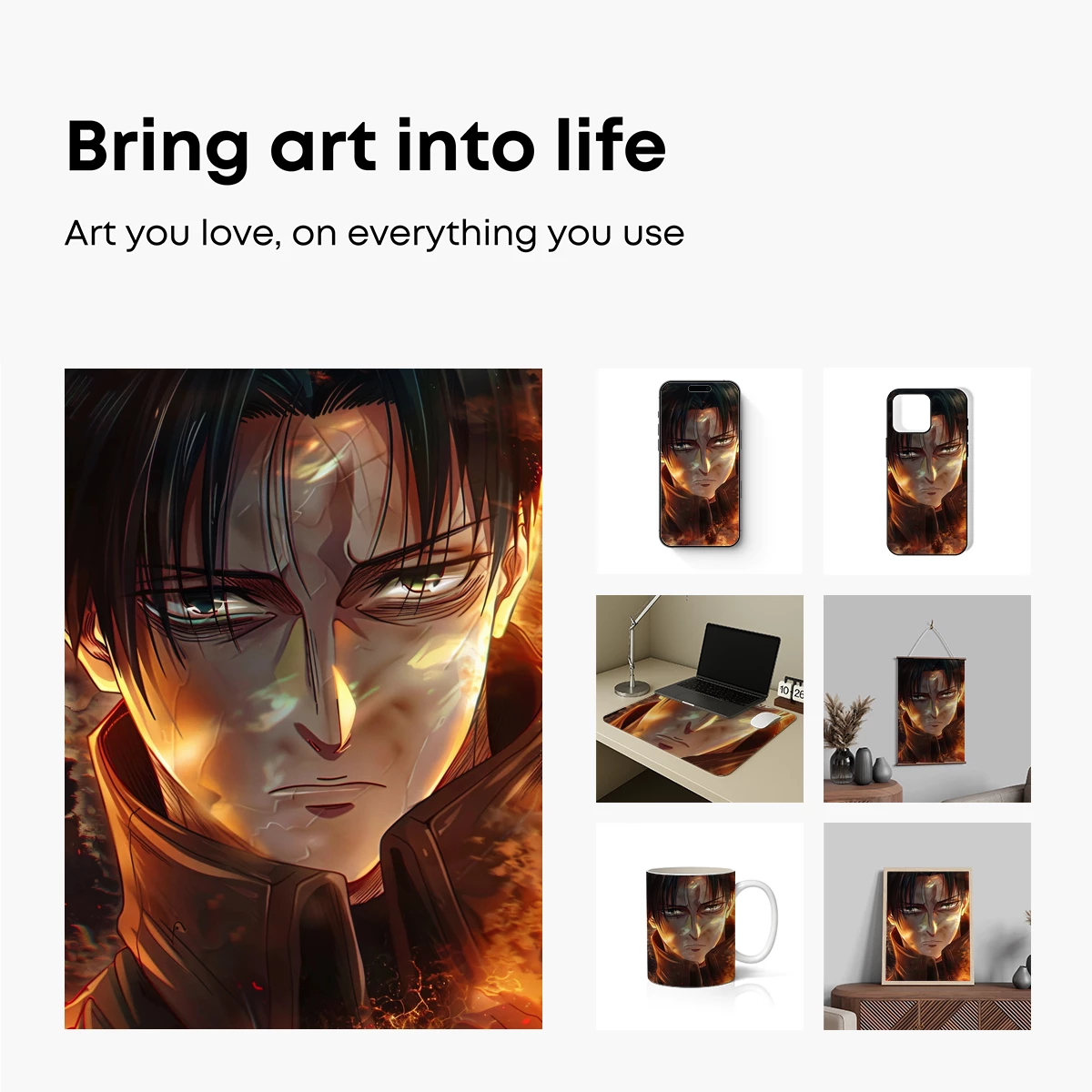 Blazing Warrior: Anime Intensity in Flames - Image 2