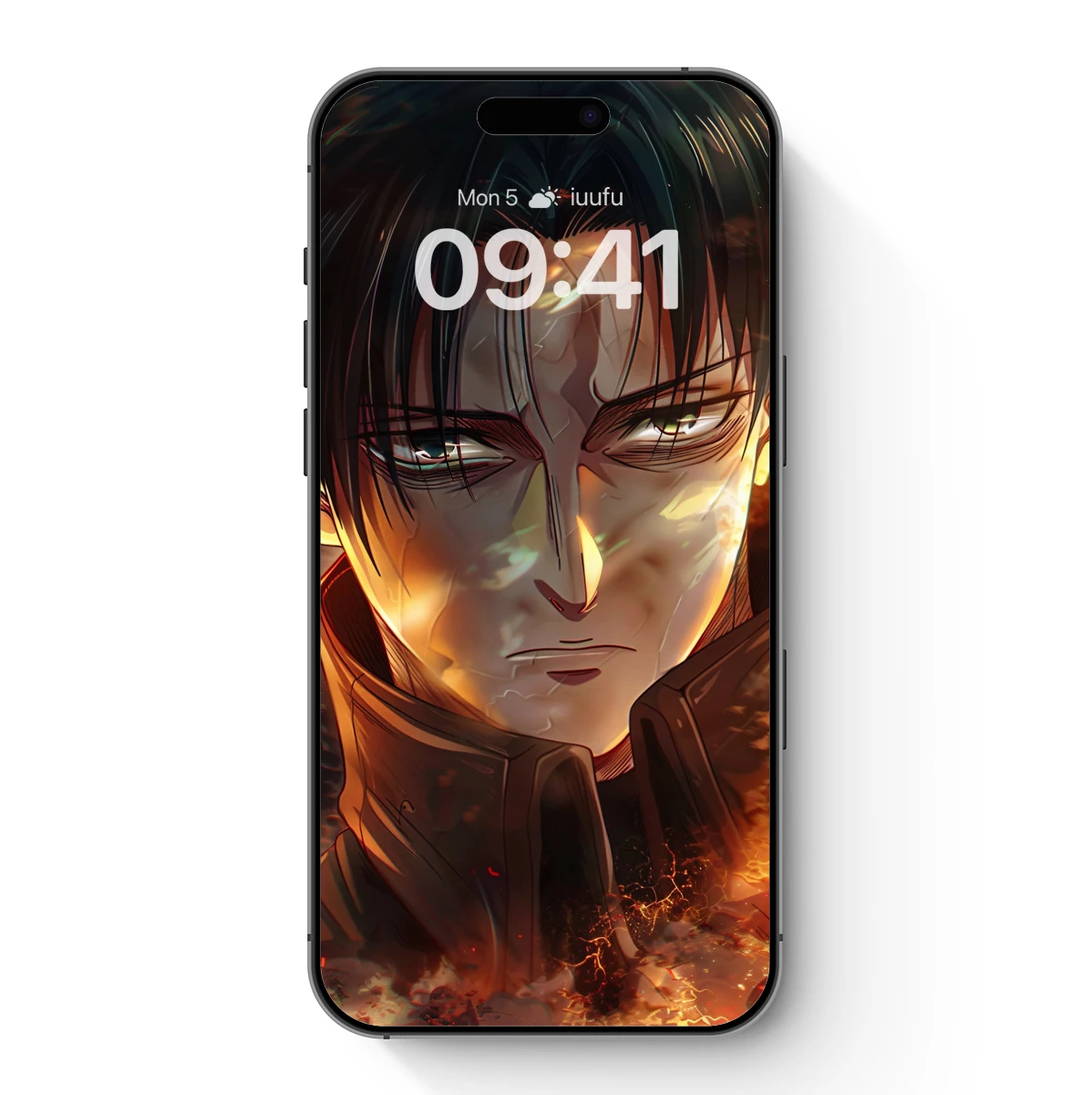 Blazing Warrior: Anime Intensity in Flames