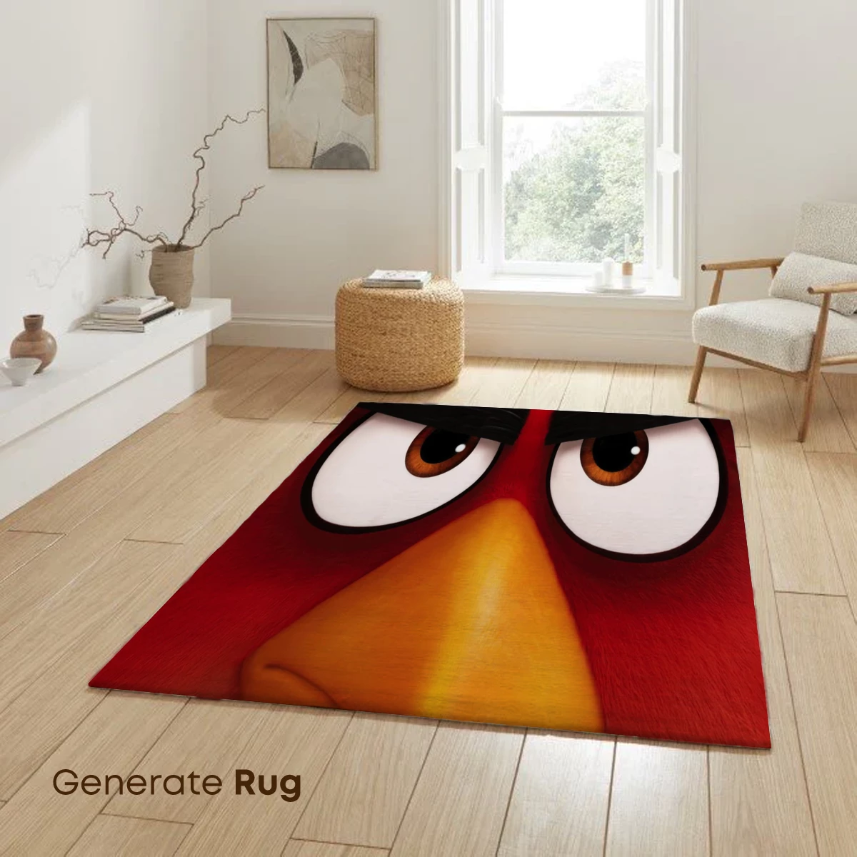 Furious Red Bird: Angry Eyes and Bold Feathers - Image 6