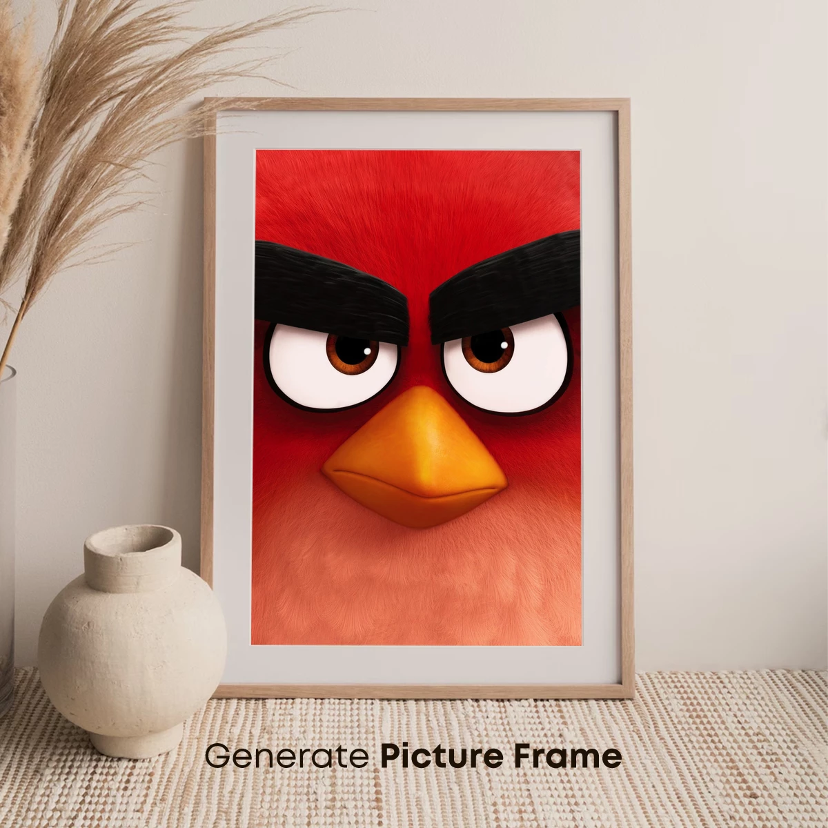 Furious Red Bird: Angry Eyes and Bold Feathers - Image 7
