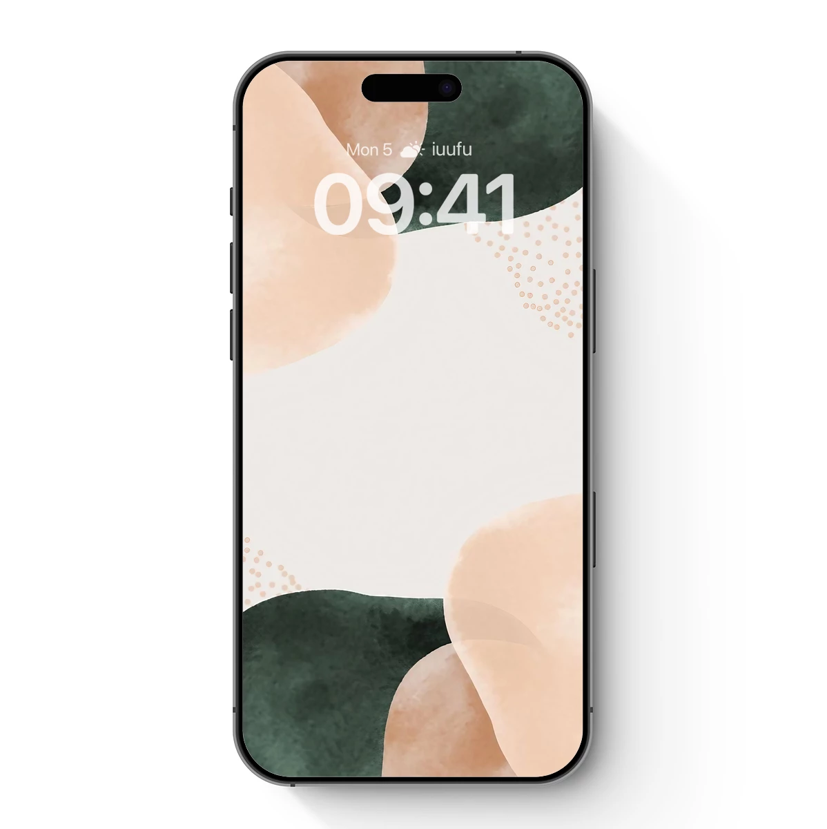 Abstract Blossom Harmony: Soft Tones and Dotted Accents