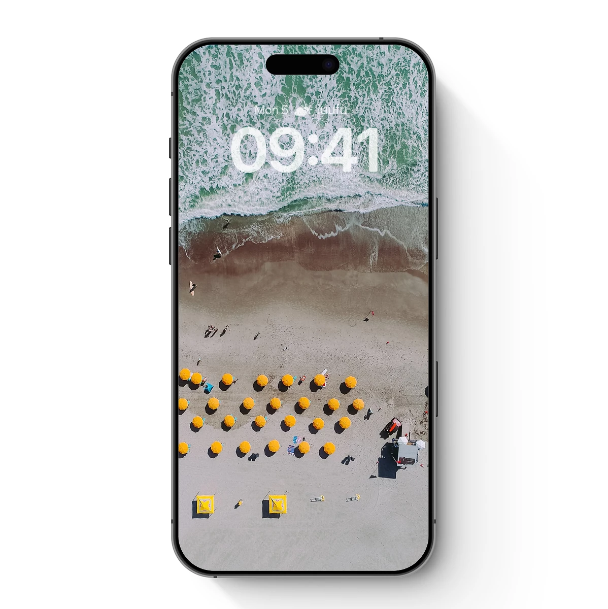 Aerial Symphony of Beach Umbrellas