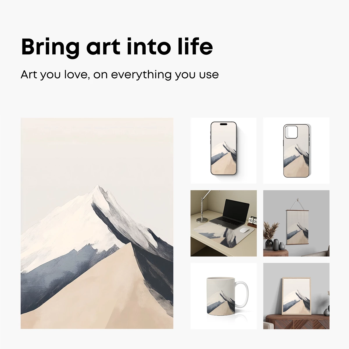 Eternal Snow Peaks: A Minimalist Mountain Odyssey - Image 2