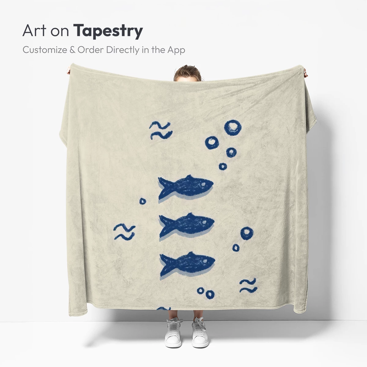 Deep Dive Trio: Whimsical Fish in Bubbles - Image 5