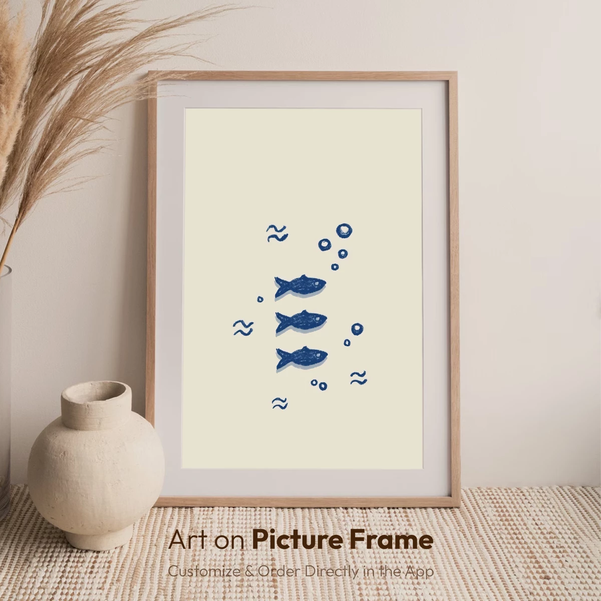 Deep Dive Trio: Whimsical Fish in Bubbles - Image 7