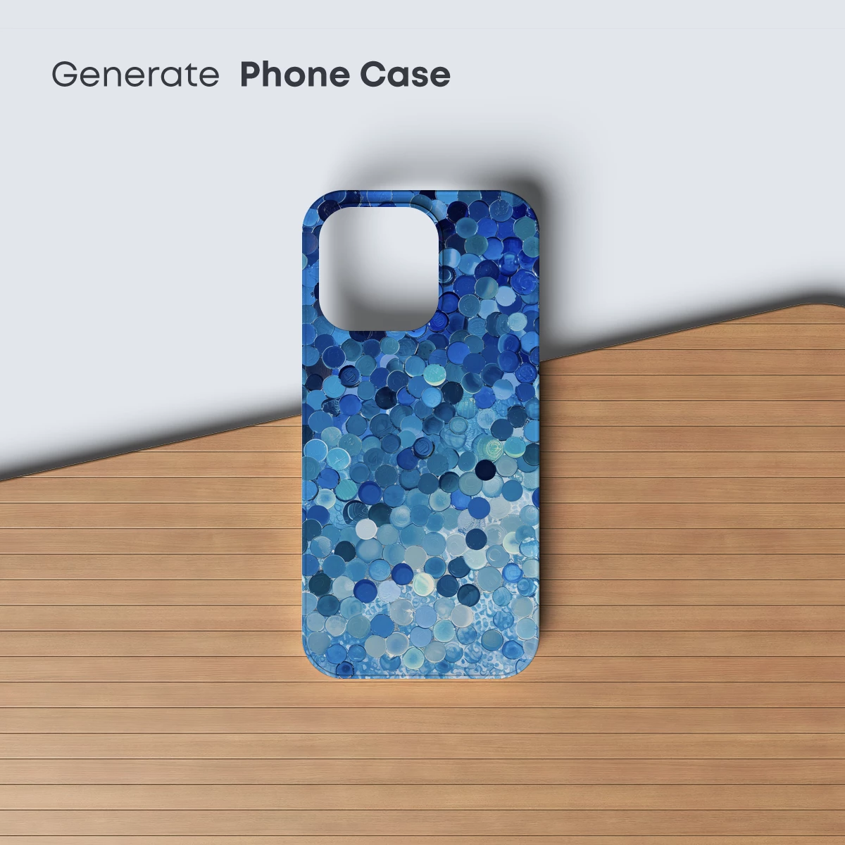 Blue Mosaic Symphony: Oceanic Circles - Image 3