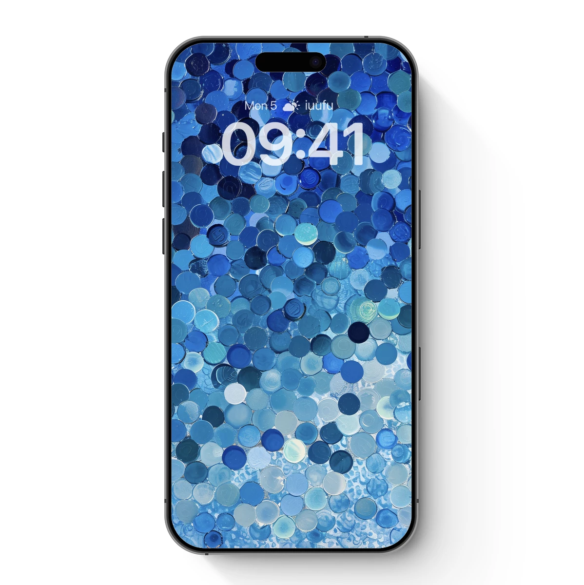 Blue Mosaic Symphony: Oceanic Circles