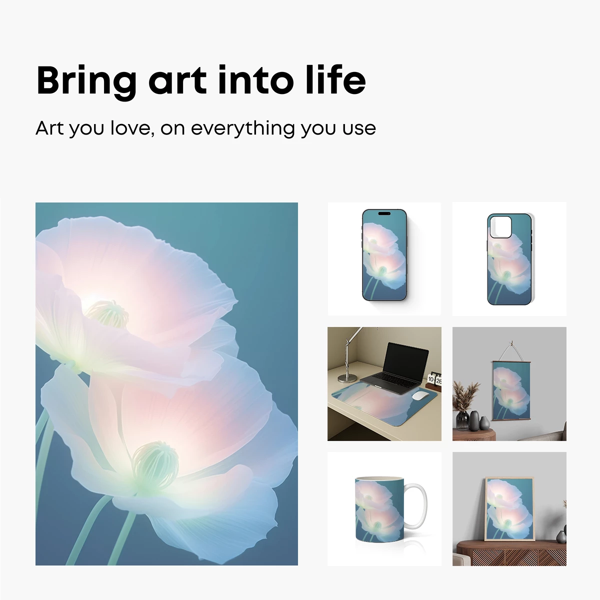 Ethereal Bloom: Soft Petals in Pastel Hues - Image 2