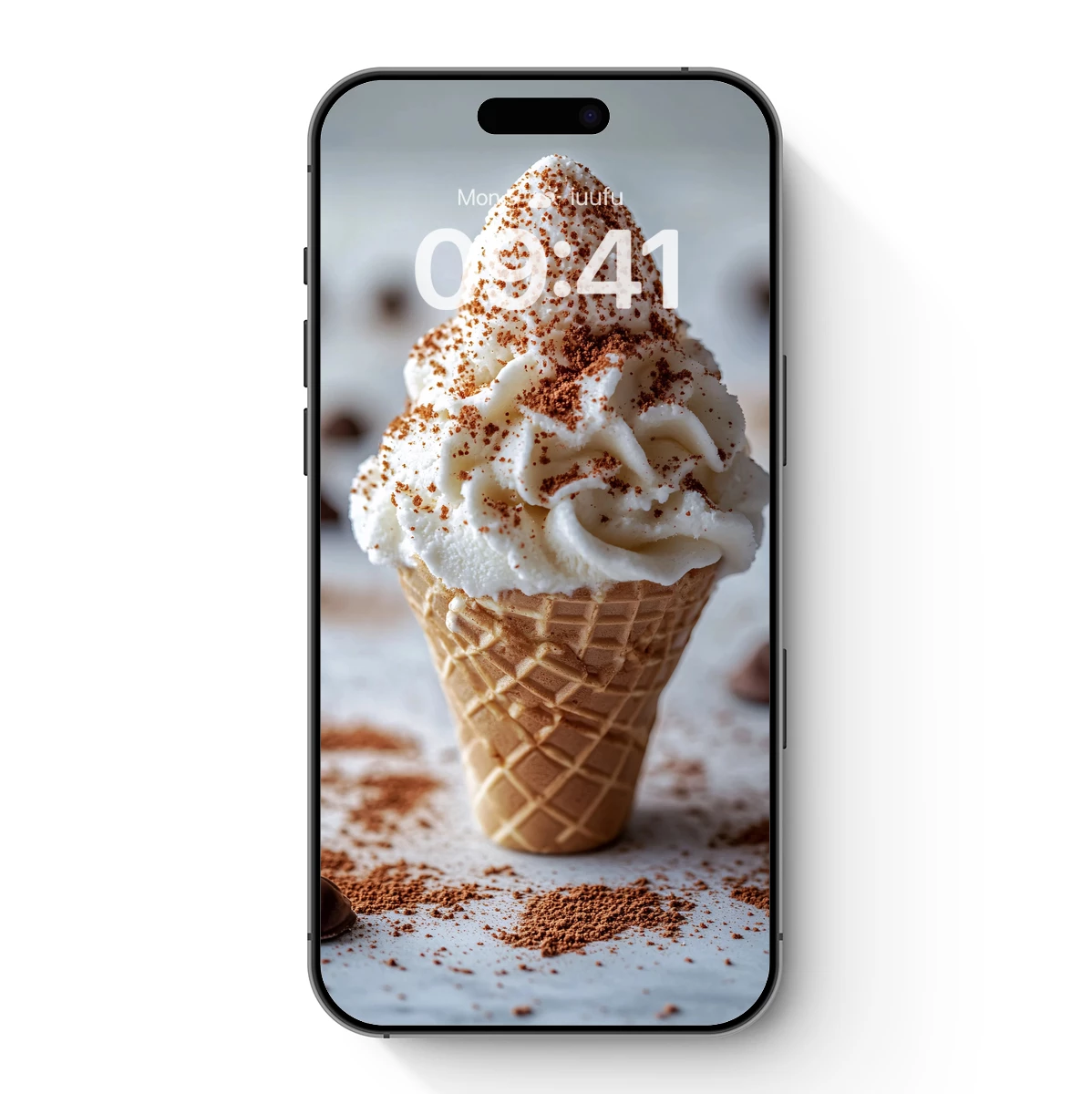 Cocoa-Dusted Whipped Cream Cone