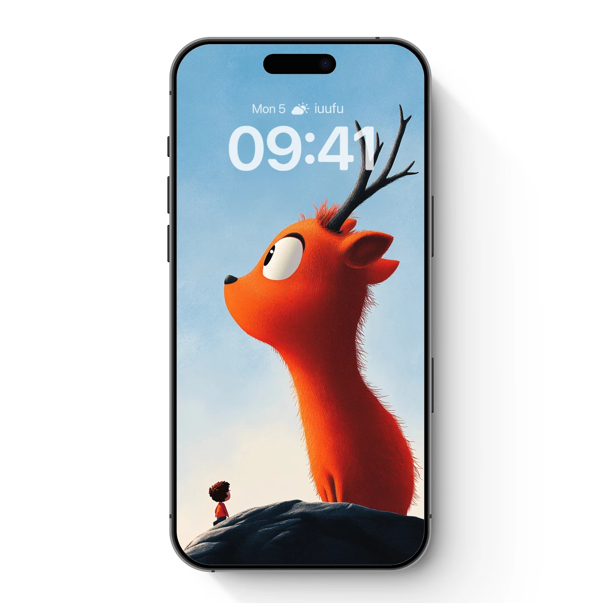 Giant Orange Deer: A Whimsical Cartoon Adventure