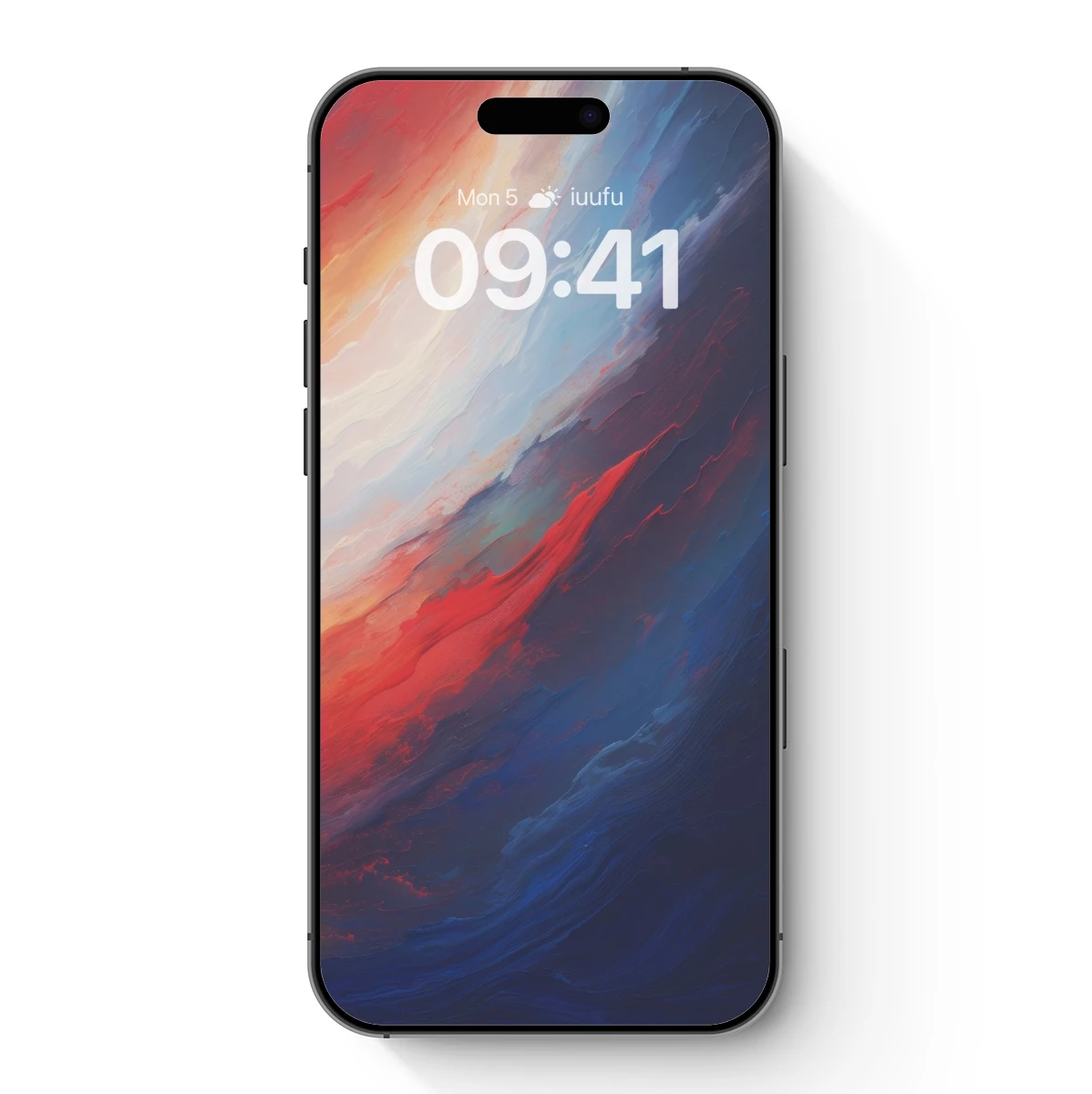 Crimson Tide: Abstract Ocean Sunset