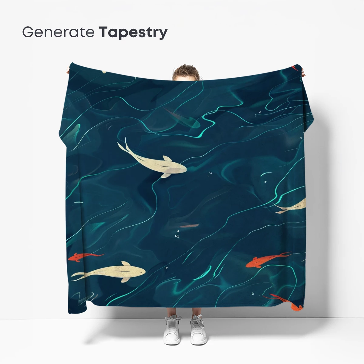 Koi Odyssey: Abstract Aquatic Elegance - Image 5