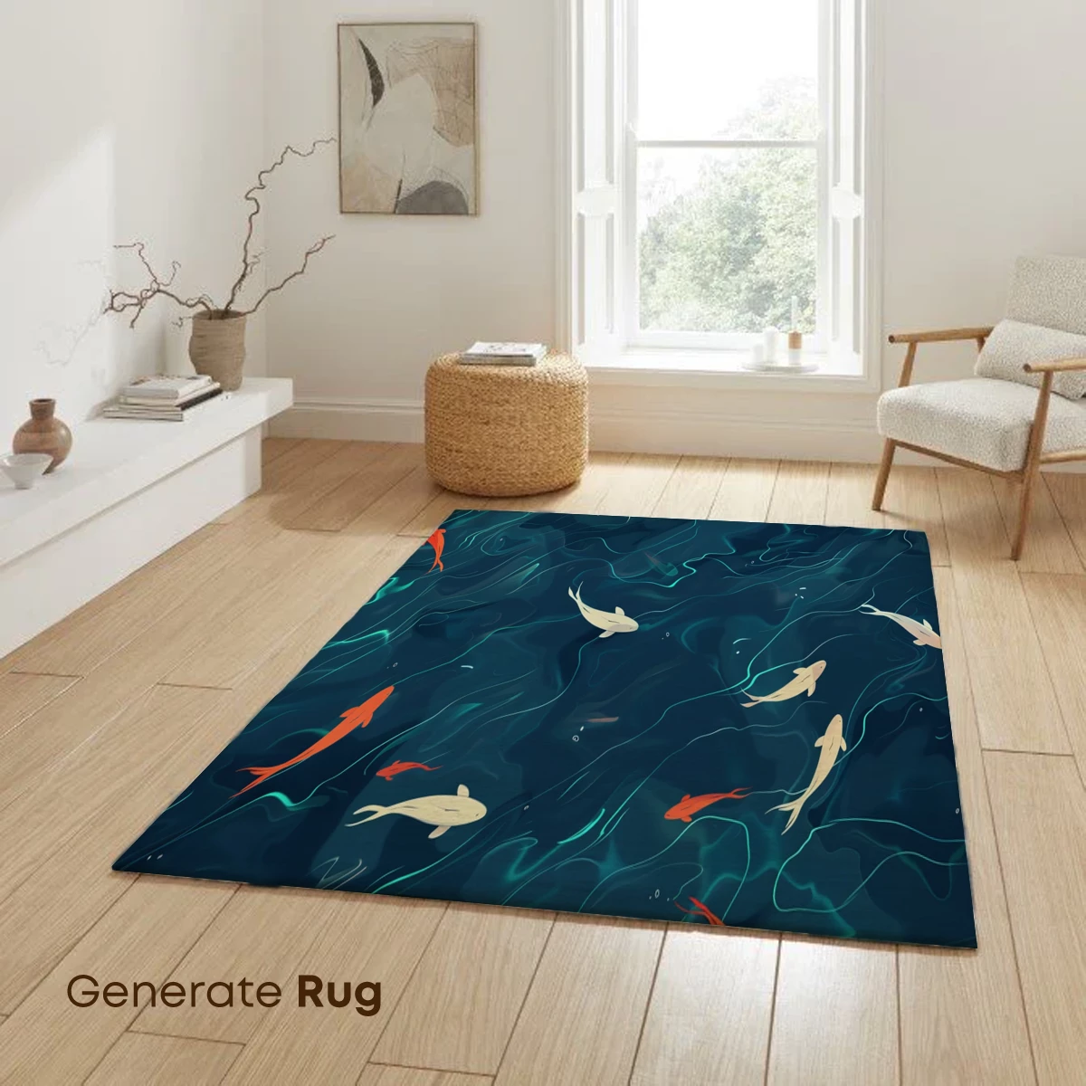 Koi Odyssey: Abstract Aquatic Elegance - Image 6