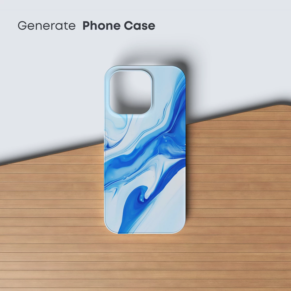 Ethereal Blue Swirls: Abstract Fluid Art - Image 3