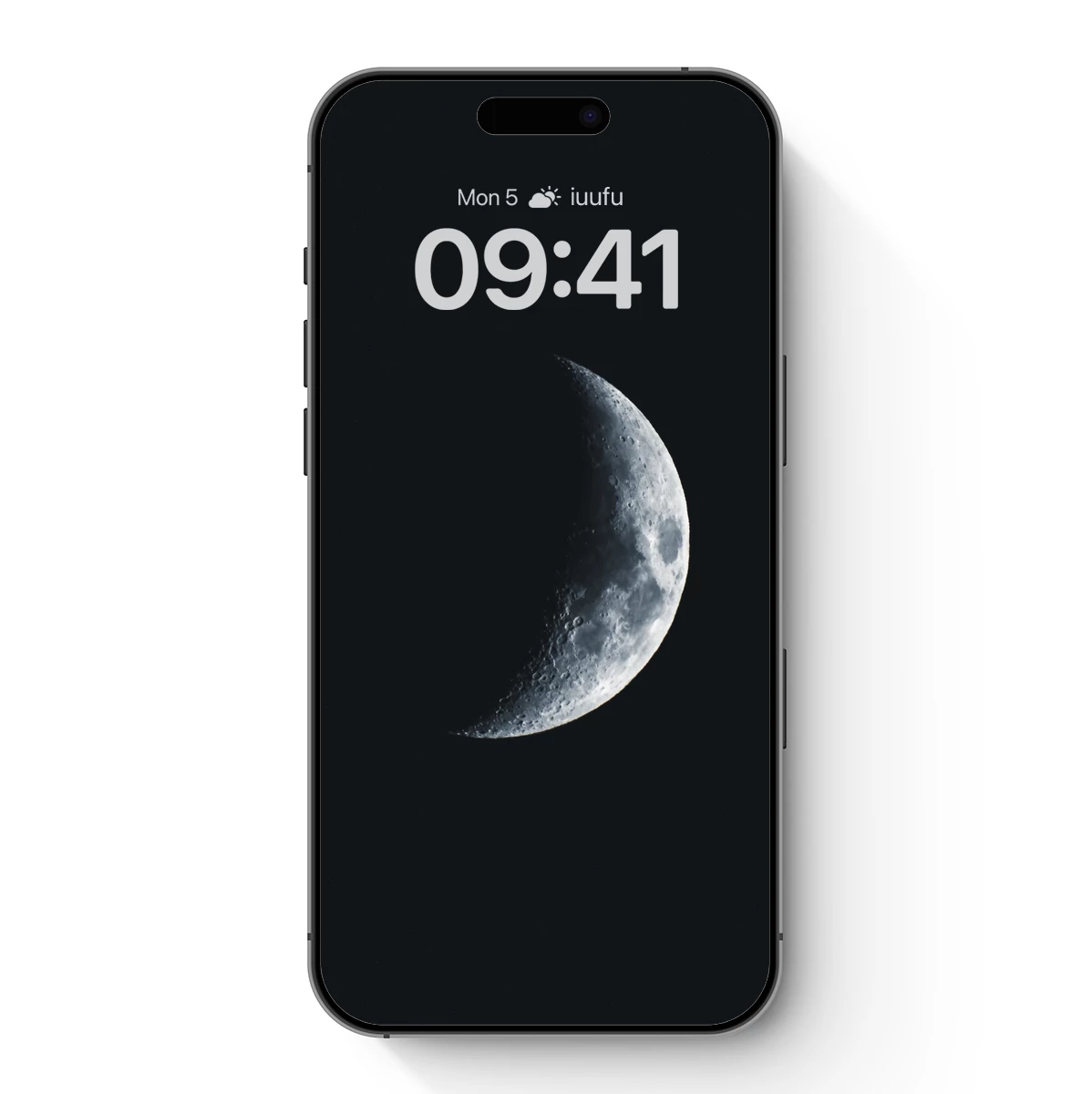 Crescent Moon's Serene Embrace