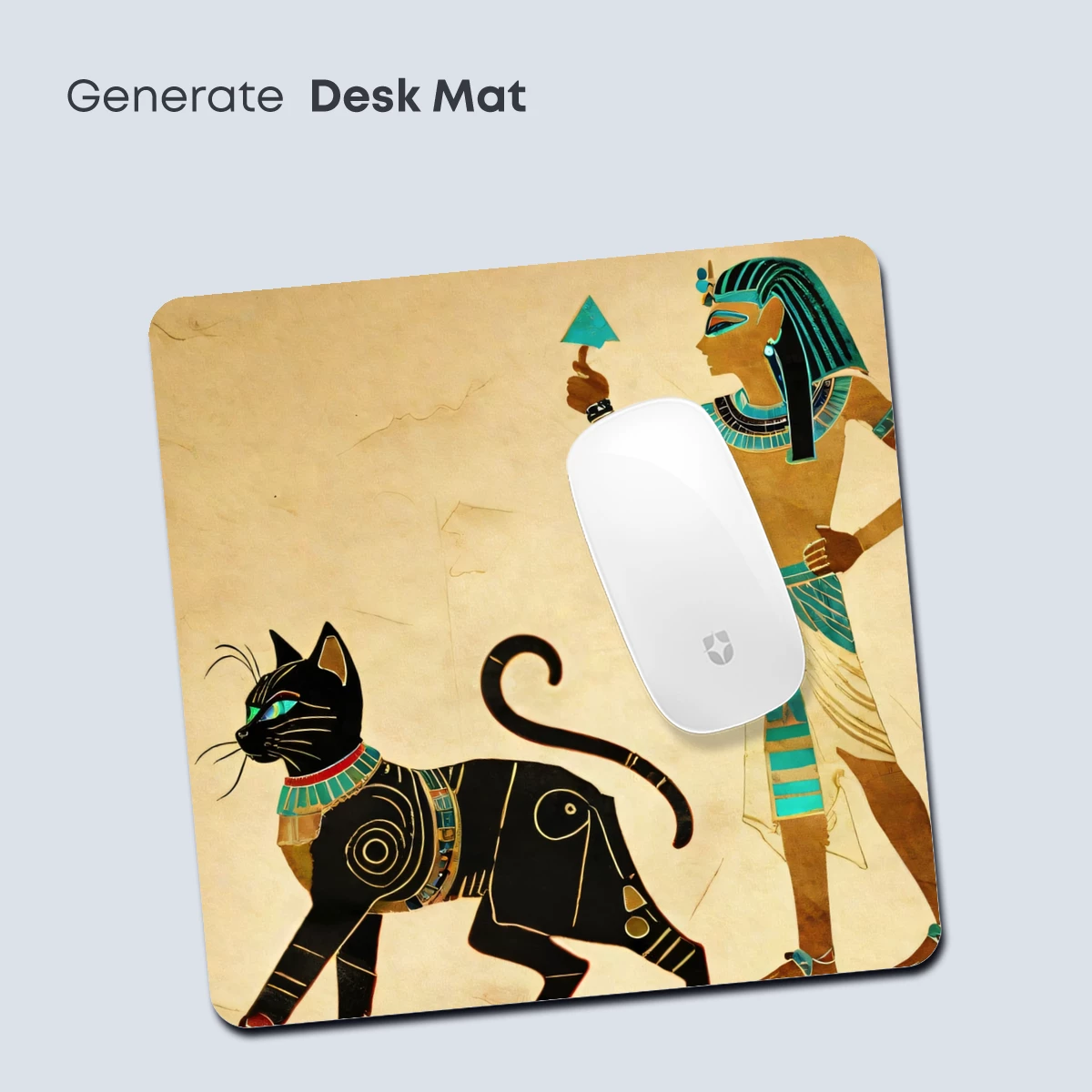 Eternal Bond: Egyptian Goddess and Sacred Cat - Image 4