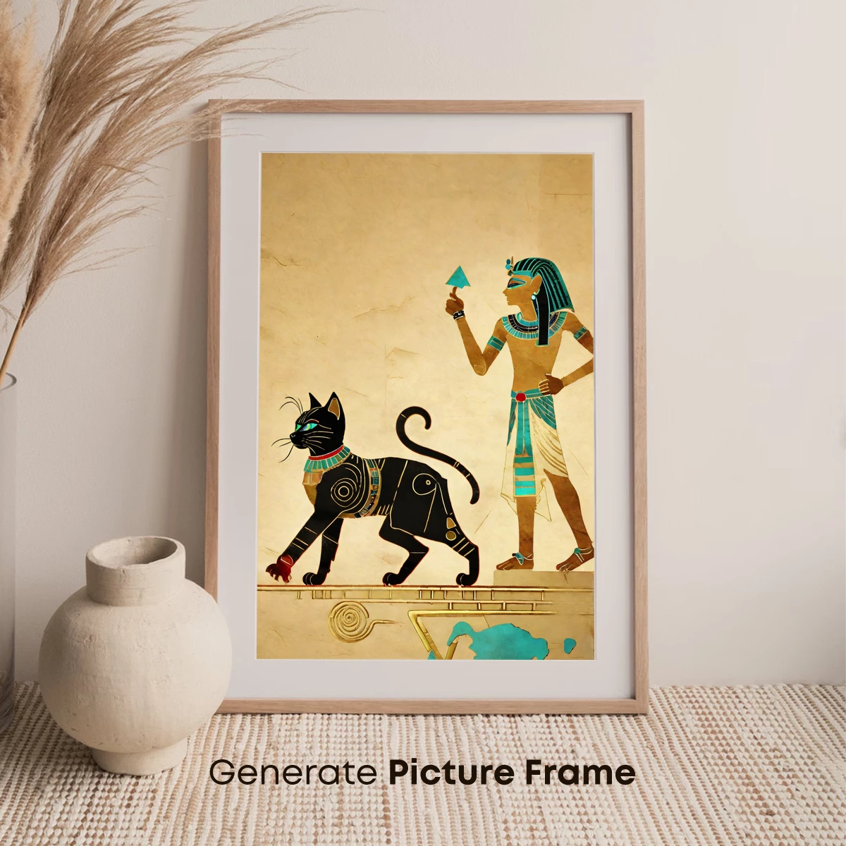 Eternal Bond: Egyptian Goddess and Sacred Cat - Image 7