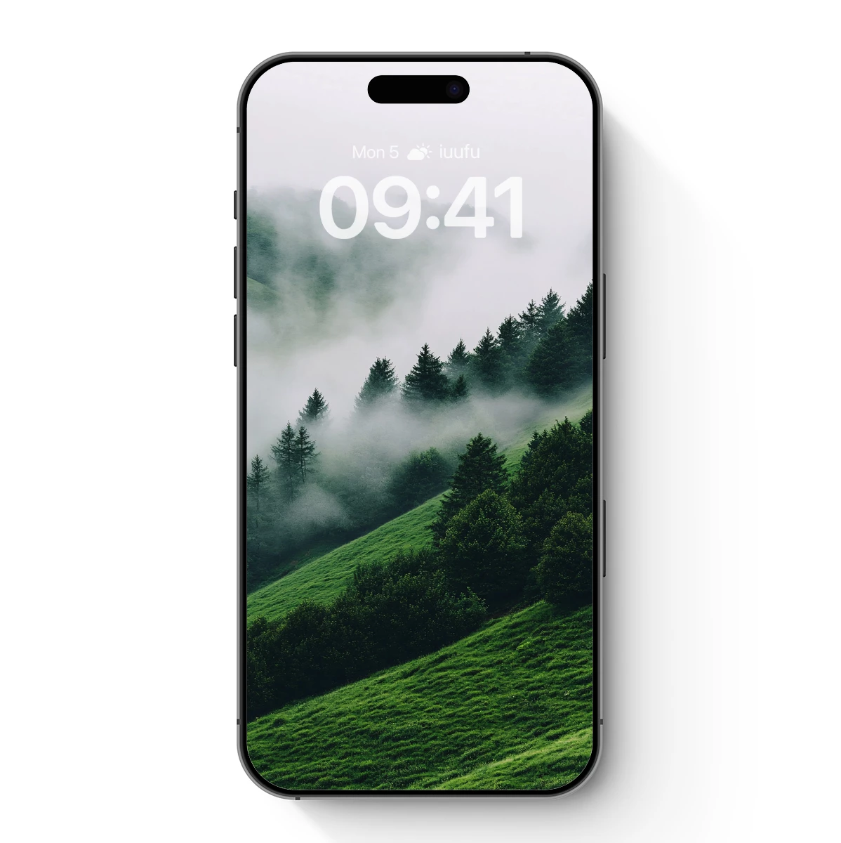 Misty Mountain Serenity: Foggy Forest Elegance