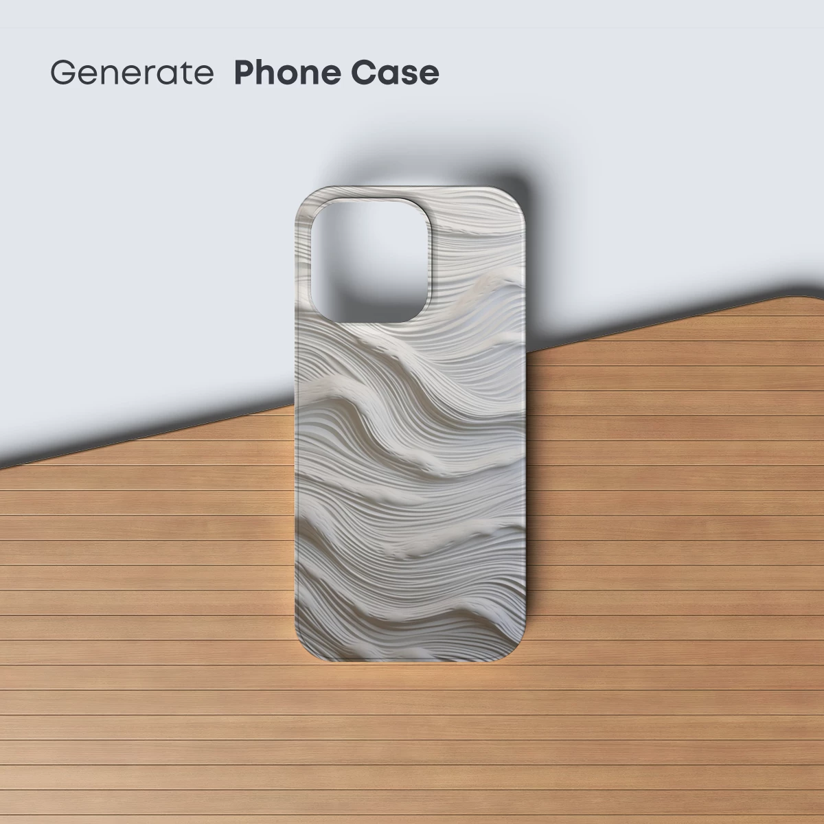 Elegant White Waves: A Sculptural Symphony - Image 3