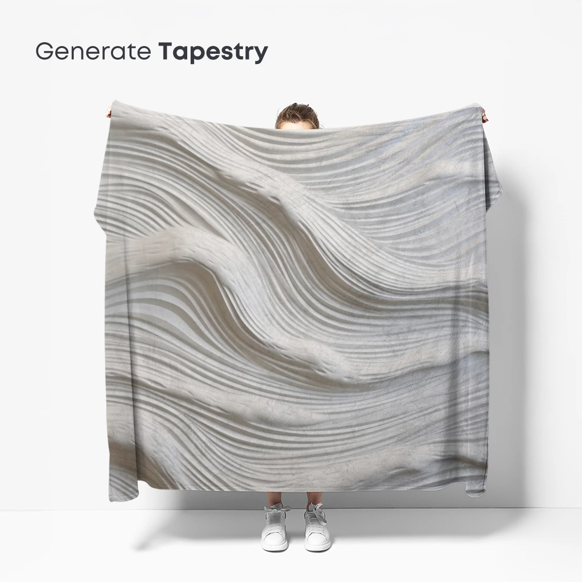 Elegant White Waves: A Sculptural Symphony - Image 5