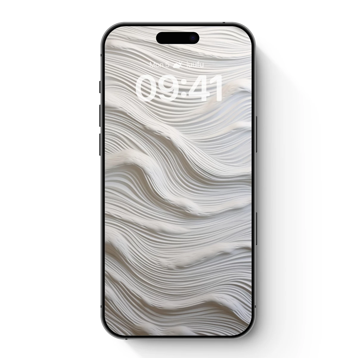 Elegant White Waves: A Sculptural Symphony