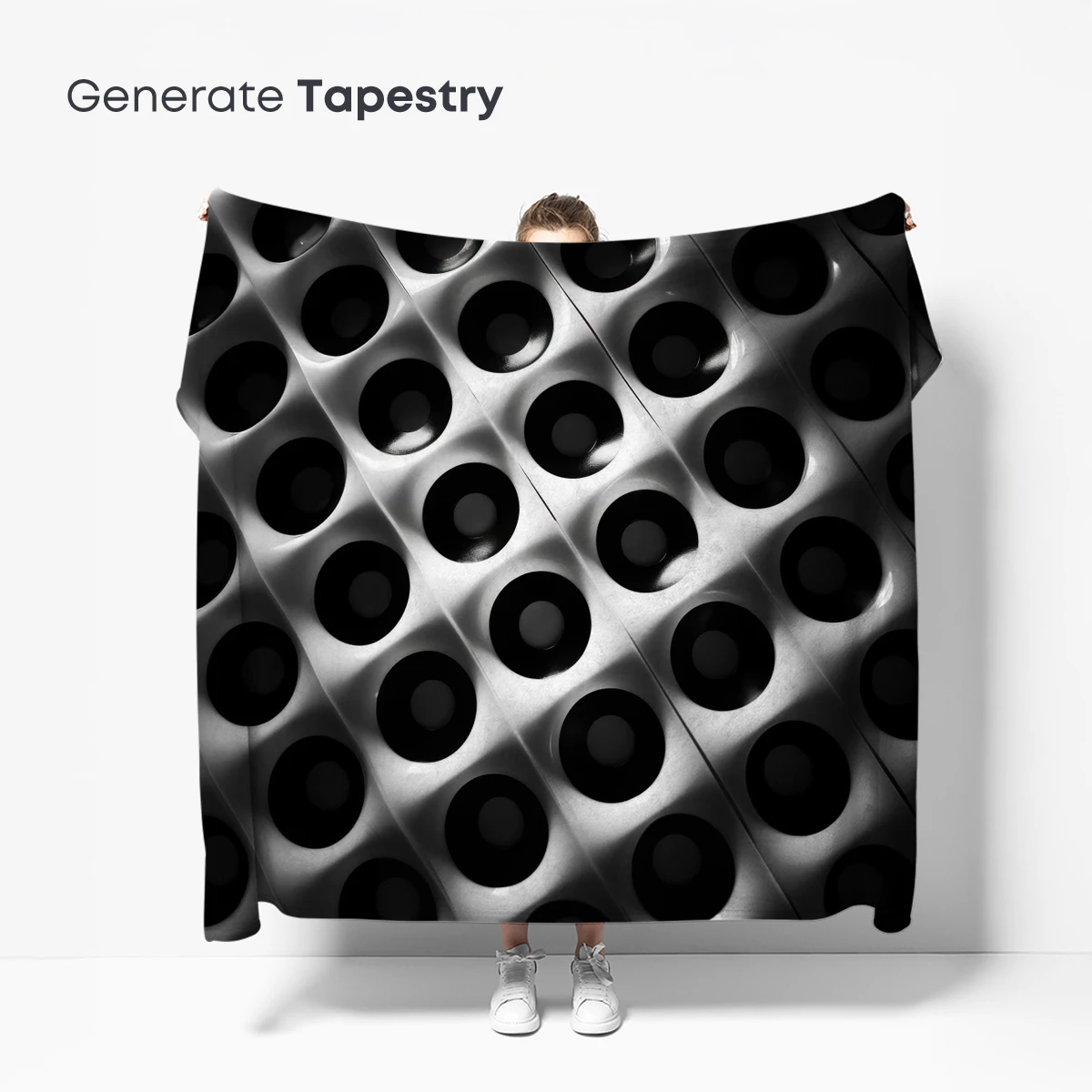 Geometric Shadow Play: Diagonal Holes in Metal - Image 5