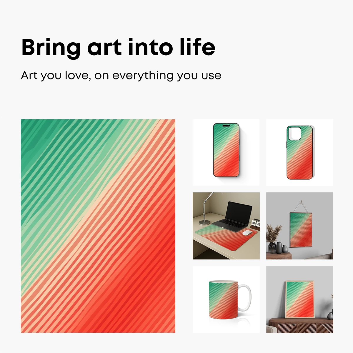 Diagonal Stripes in Gradient Harmony - Image 2