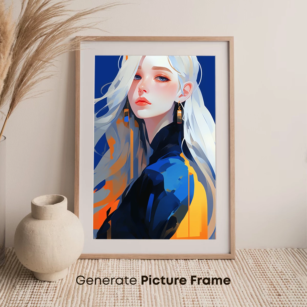 Ethereal Muse in Midnight Blues - Image 7