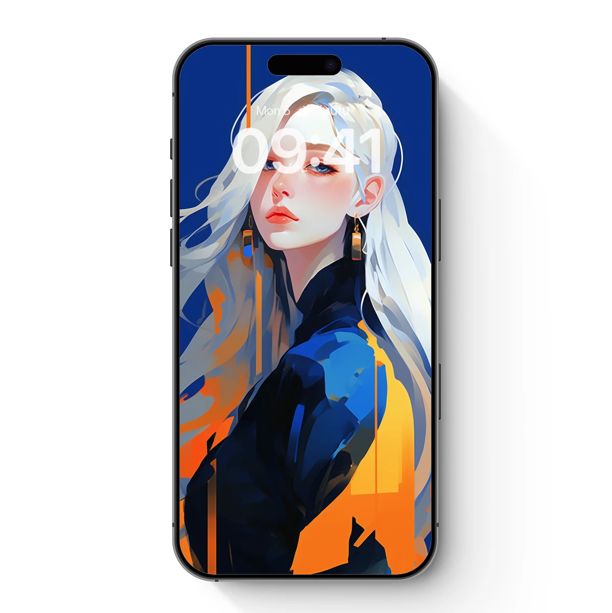 Ethereal Muse in Midnight Blues