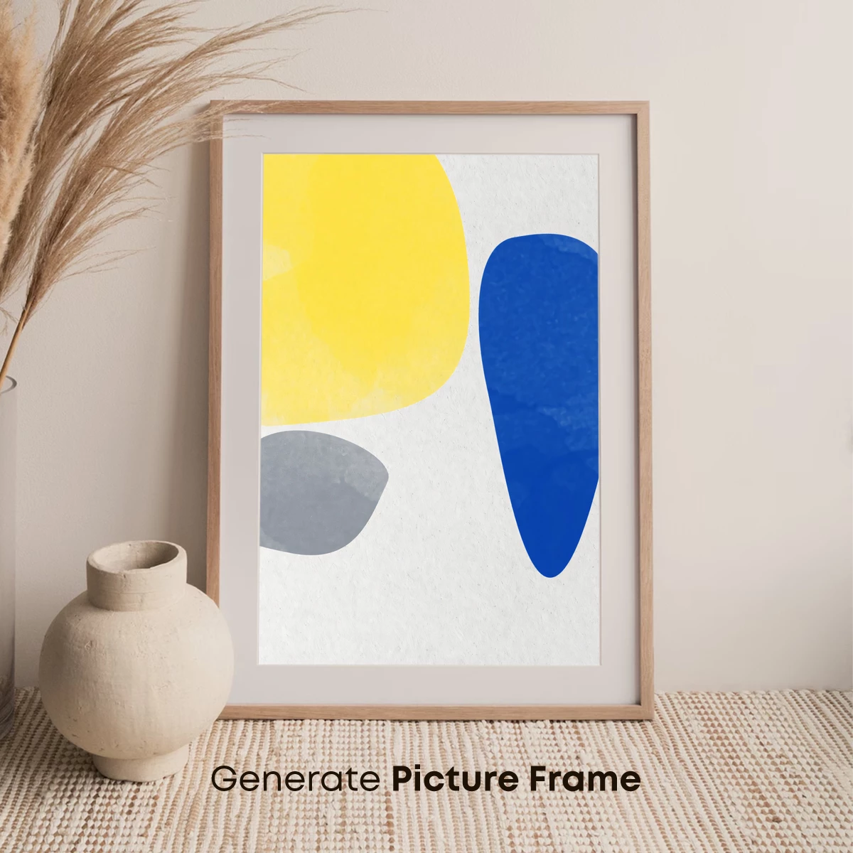 Abstract Harmony: Bold Shapes in Pastel Palette - Image 7
