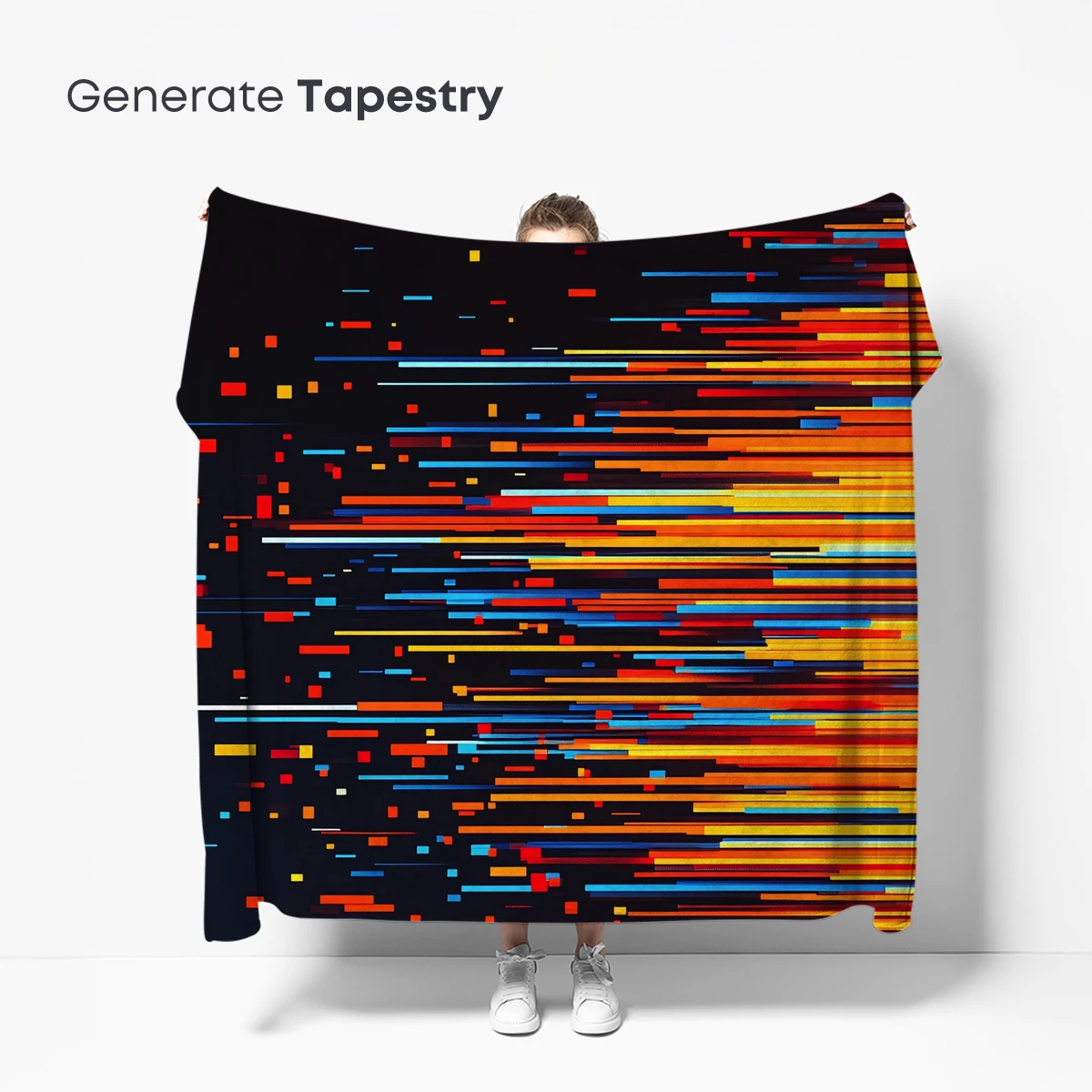 Digital Sunset Symphony: Abstract Line Art - Image 5