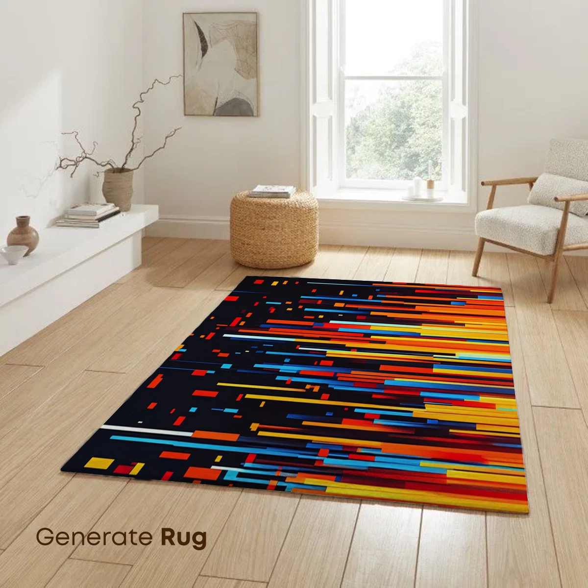 Digital Sunset Symphony: Abstract Line Art - Image 6