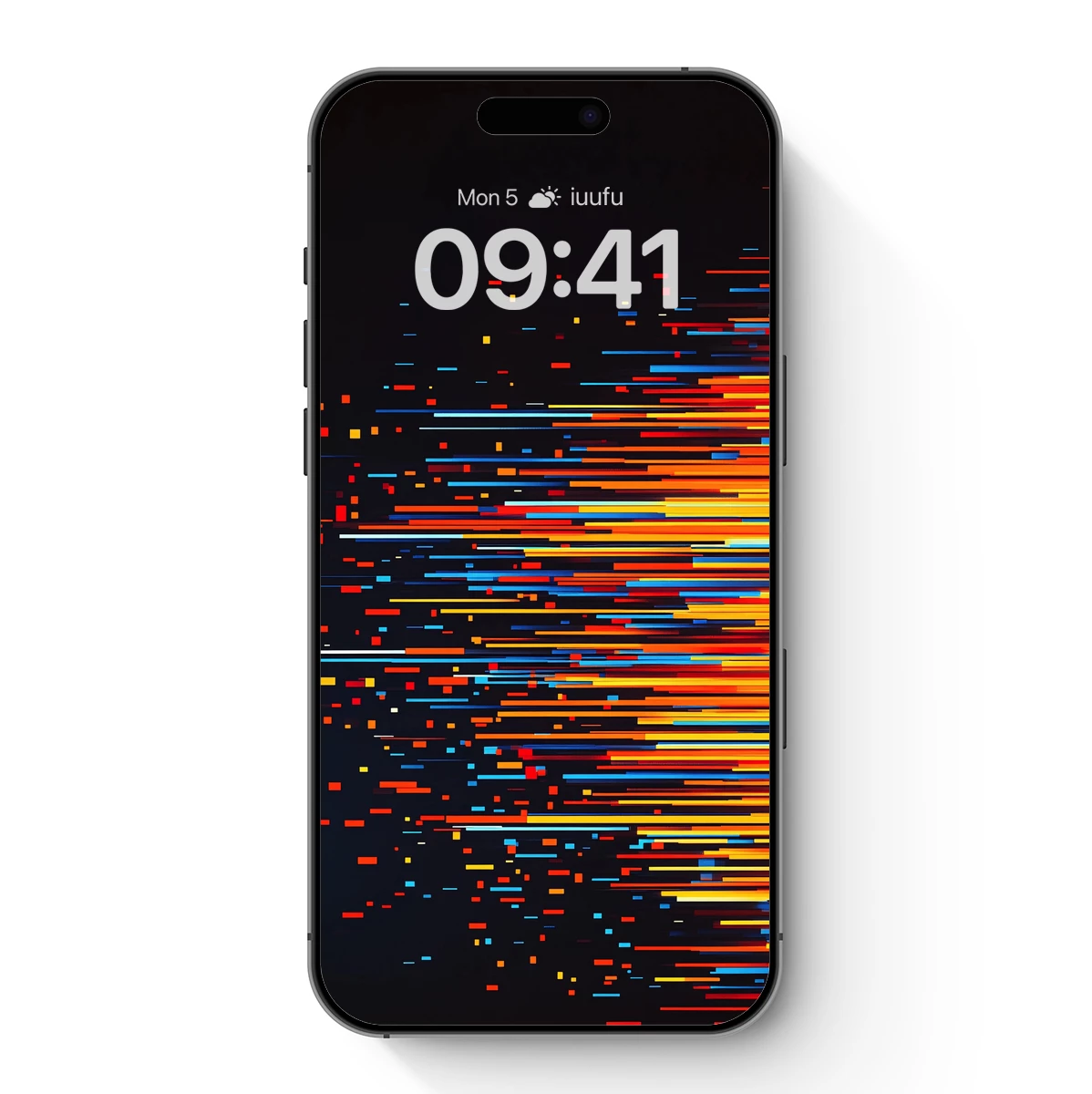 Digital Sunset Symphony: Abstract Line Art