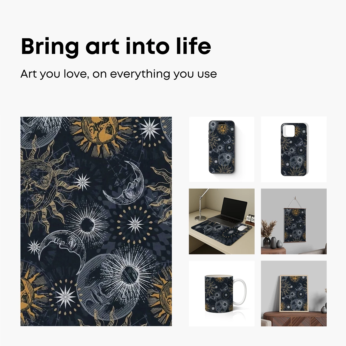 Celestial Gothic Sun and Moon - Image 2