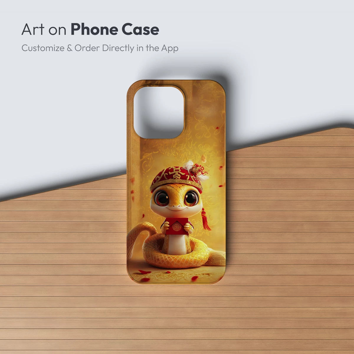 Charming Serpent in Festive Attire: A Mythical Celebration - Image 3