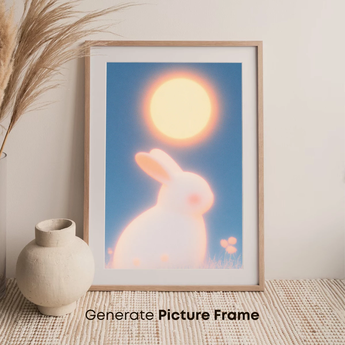 Ethereal Bunny at Sunset: Dreamy Pastel Art - Image 7
