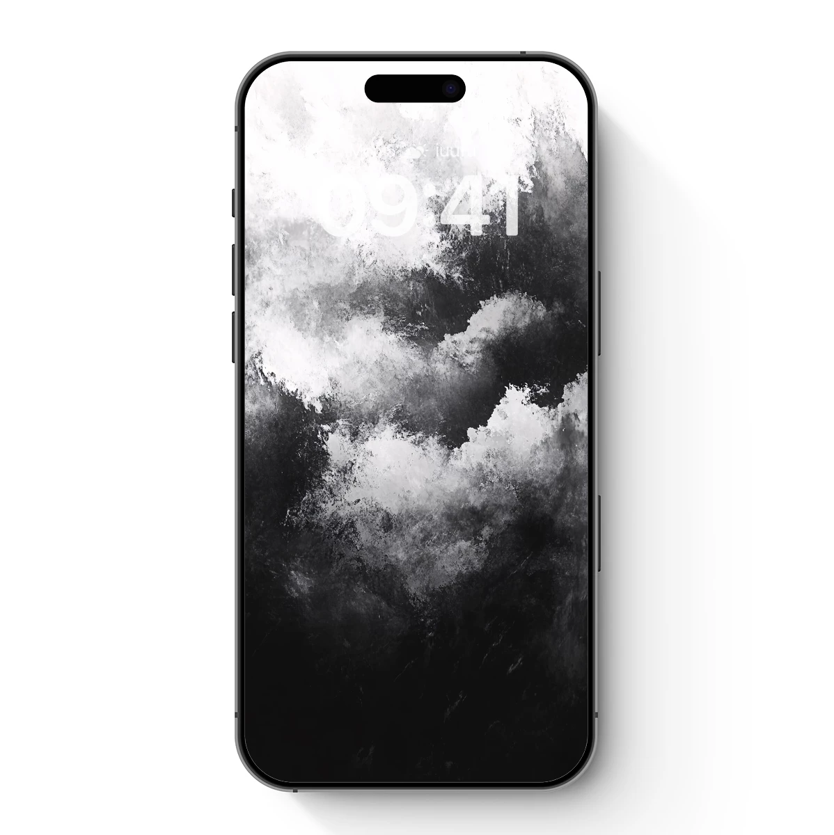 Monochrome Mist: Abstract Grunge Elegance