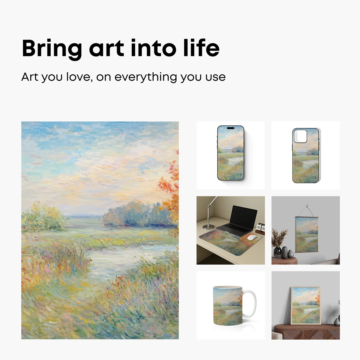 Autumnal Impression: Monet's Riverbank Palette - Image 2