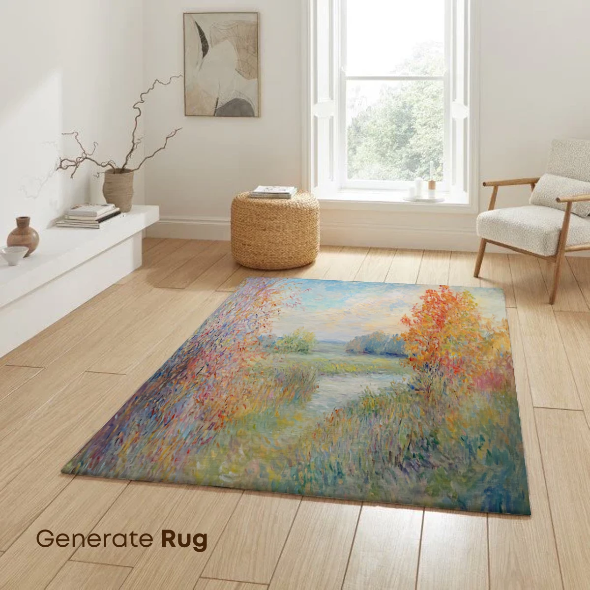 Autumnal Impression: Monet's Riverbank Palette - Image 6