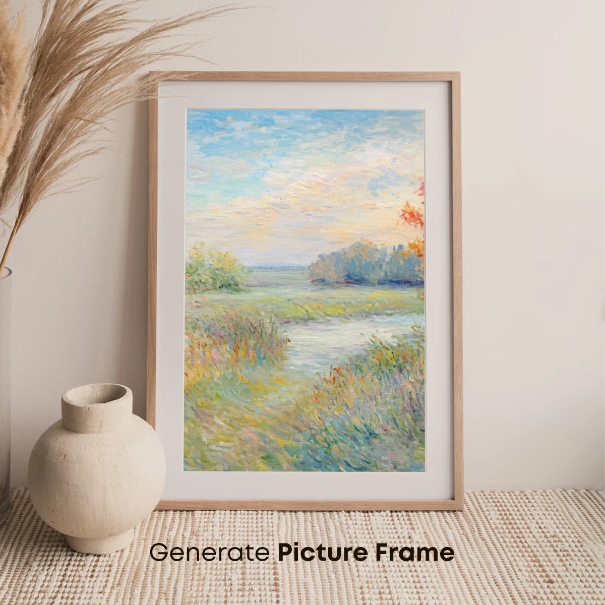 Autumnal Impression: Monet's Riverbank Palette - Image 7