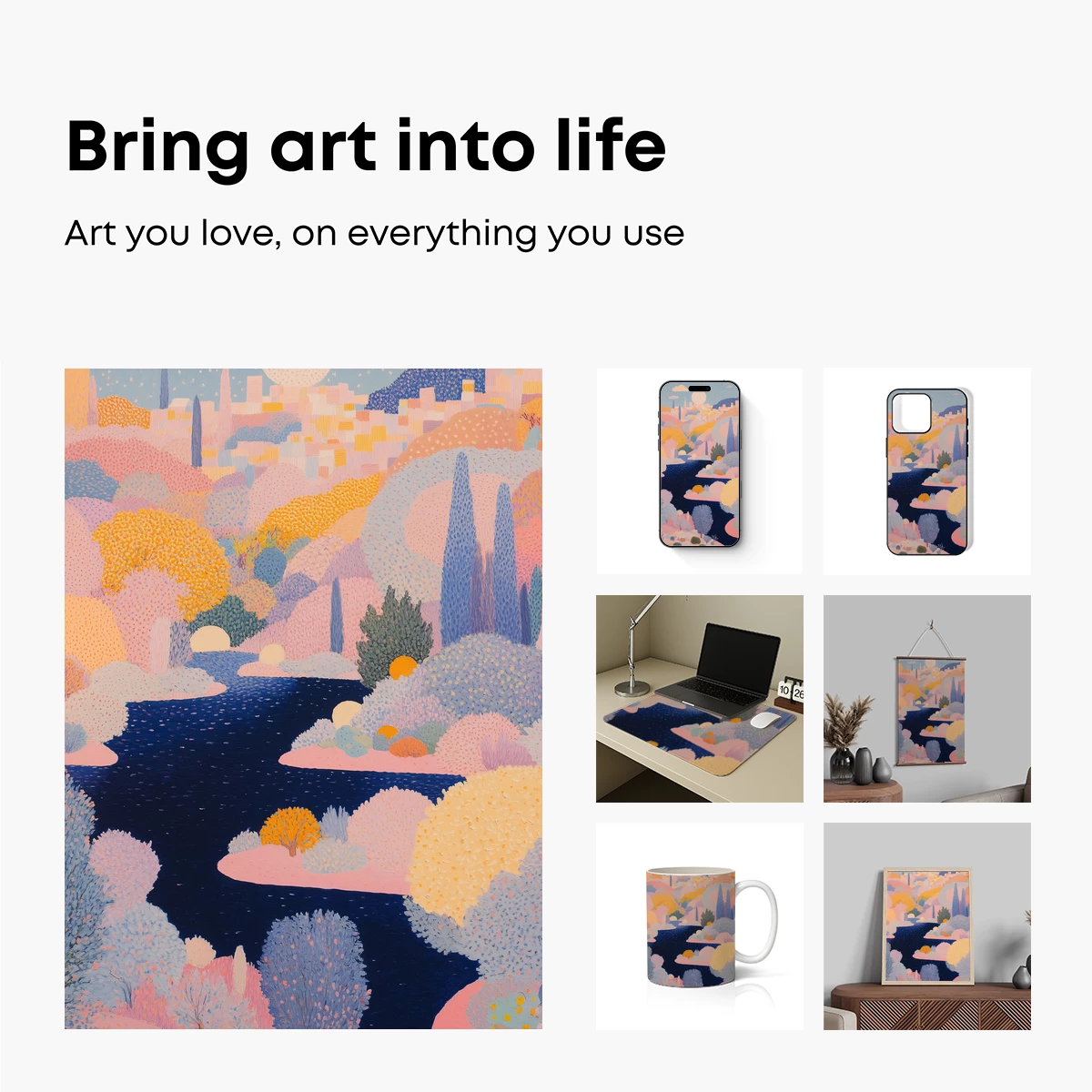 Enchanted River Under a Dreamy Moon - Image 2