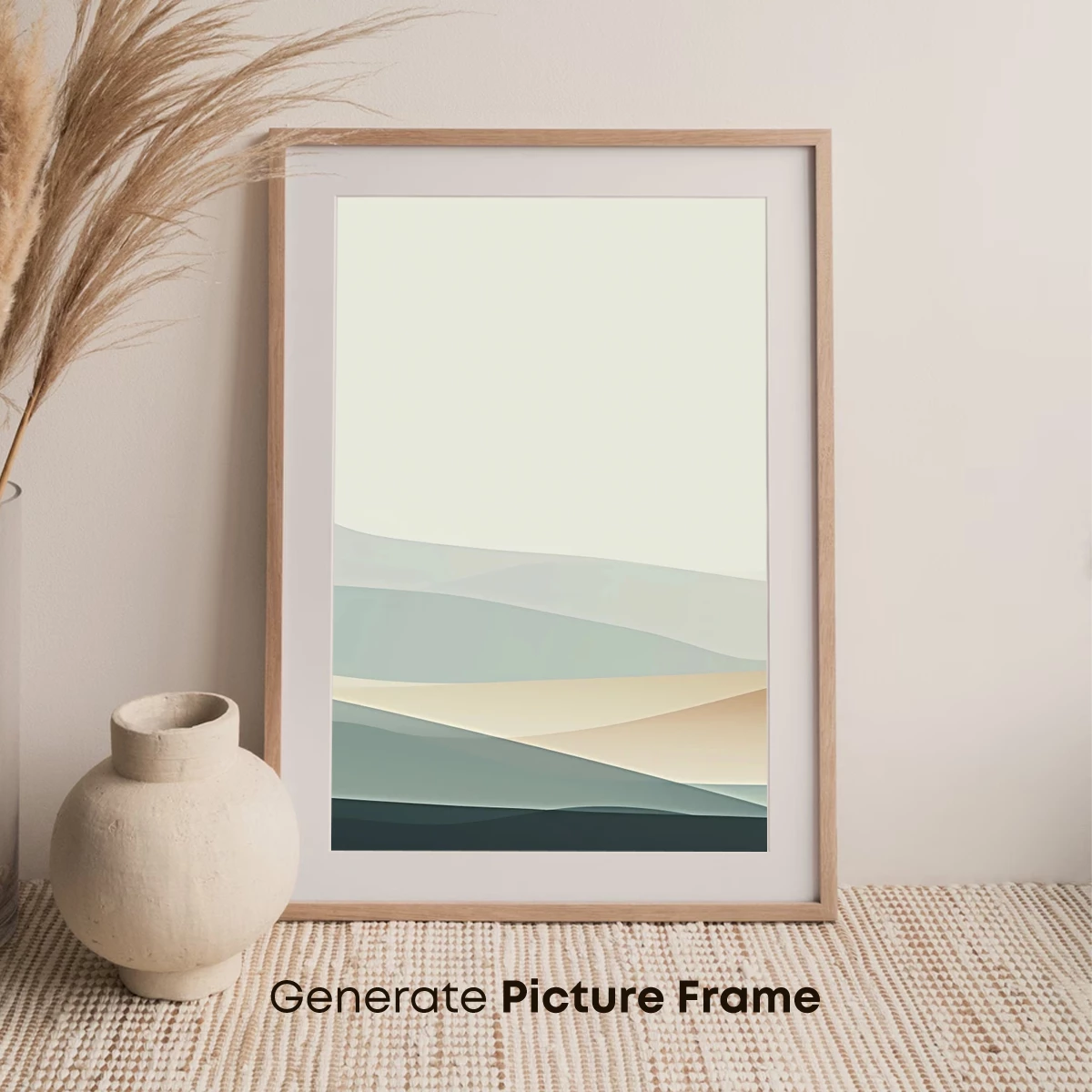 Abstract Horizon Layers: Serene Minimalist Landscape - Image 7