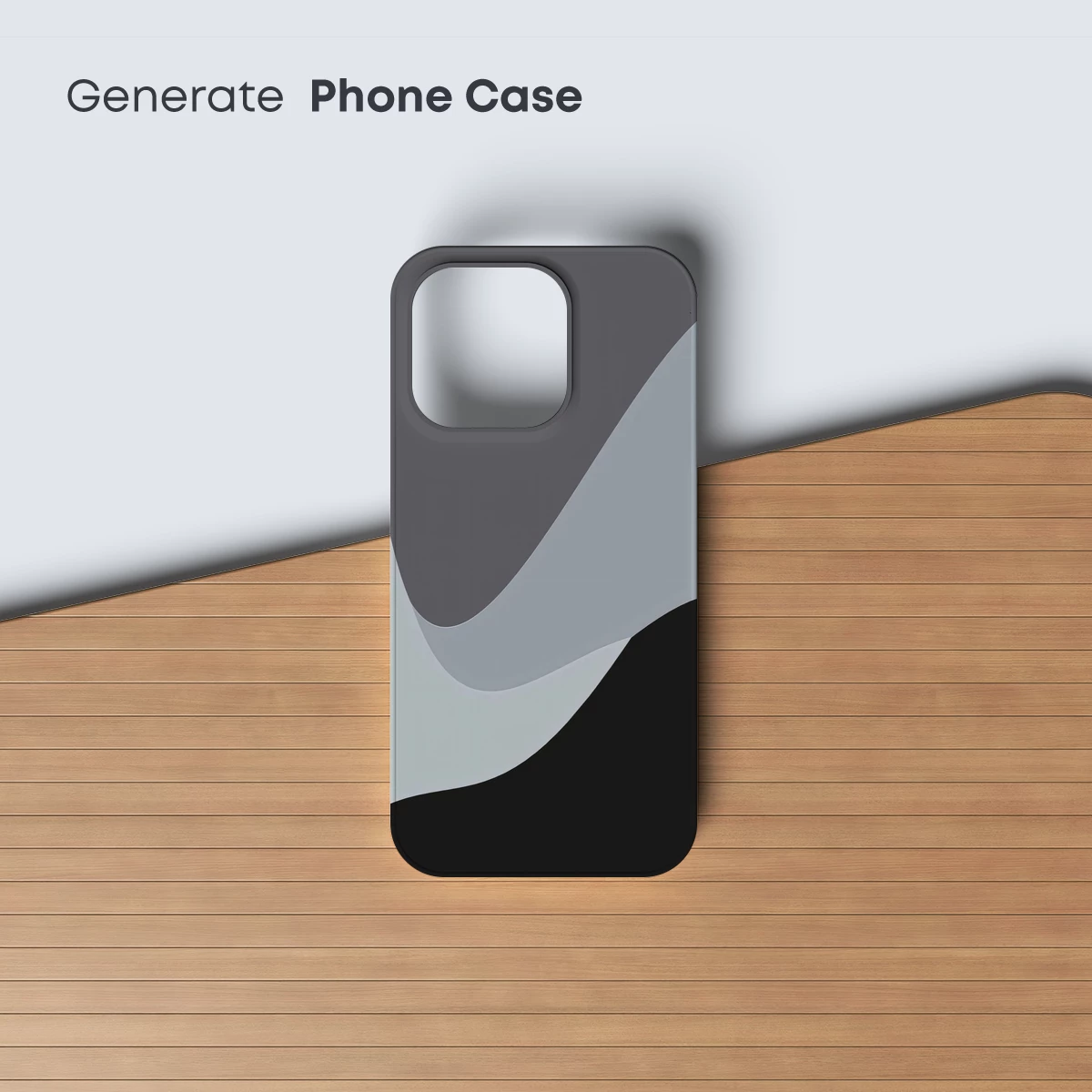 Abstract Flow: Gray and Black Elegance - Image 3